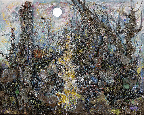 Wall Art featuring the mixed media In The Moonlight by Susan Orosz