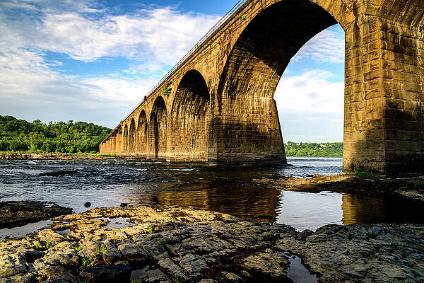 Pennsylvania Photograph - In The Shadow Of The Shocks Mill Bridge by Anthony Hightower