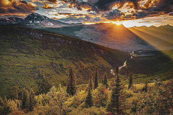 Wall Art featuring the photograph Incandescent - Glacier National Park by Adam Mateo Fierro