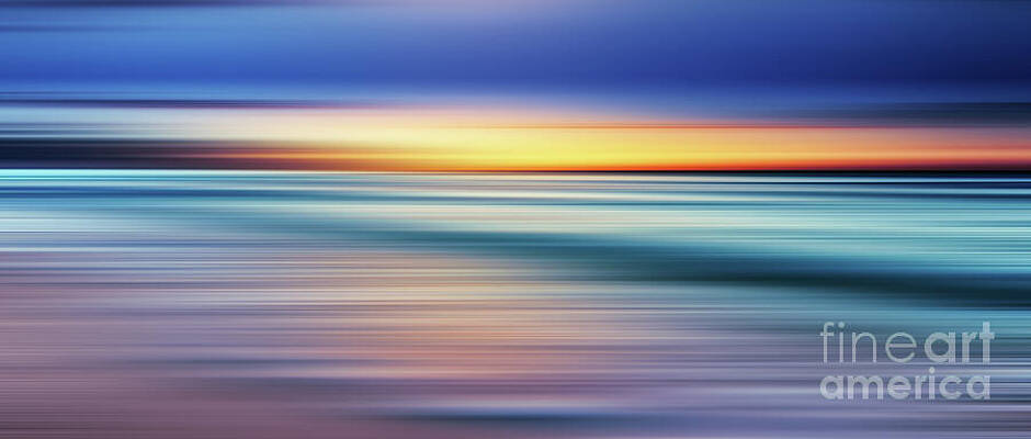 Vibrant Photograph - India Colors - Abstract Seascape by Stefano Senise