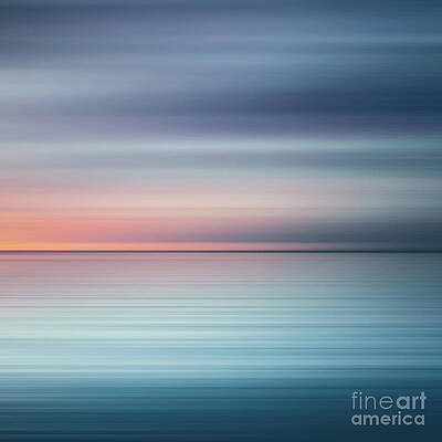 Vibrant Photograph - India Colors - Abstract Wide Oceanscape - Triptych Right - 3 Of 3 by Stefano Senise