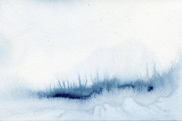 Watercolor Painting - Indigo Waterway by Elizabeth Reich