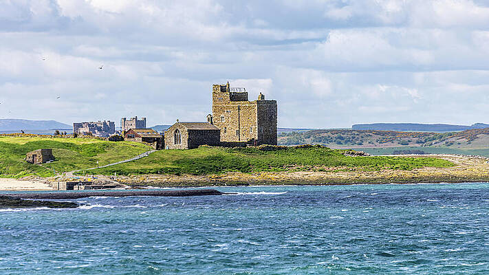 Historic Castle by the Sea Photograph