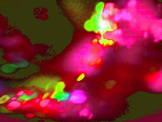 Yellow Digital Art - Inner SpaceD by T Oliver