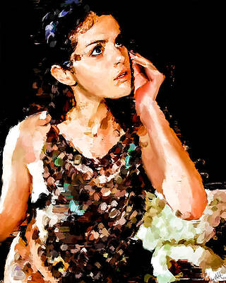 Expressive Digital Art - Selena Gomez, New Classic by Gradify Creations