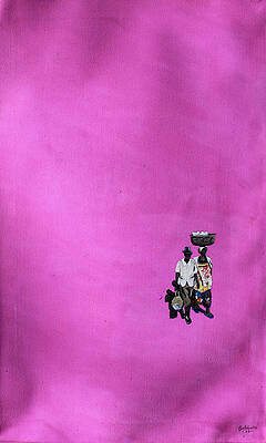 Wall Art featuring the painting Inside The Color - 1 by Seleman Kubwimana