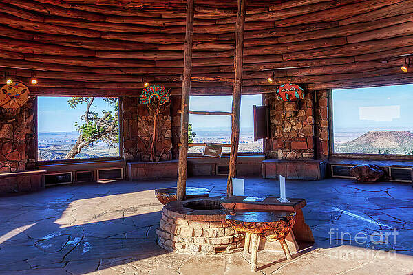Wall Art featuring the photograph Inside The Watchtower At The Grand Canyon, Arizona by Tatiana Travelways