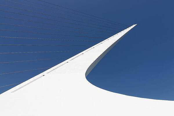 Sky Wall Art featuring the photograph Inspiring Spire - Sundial Bridge, California by KJ Swan
