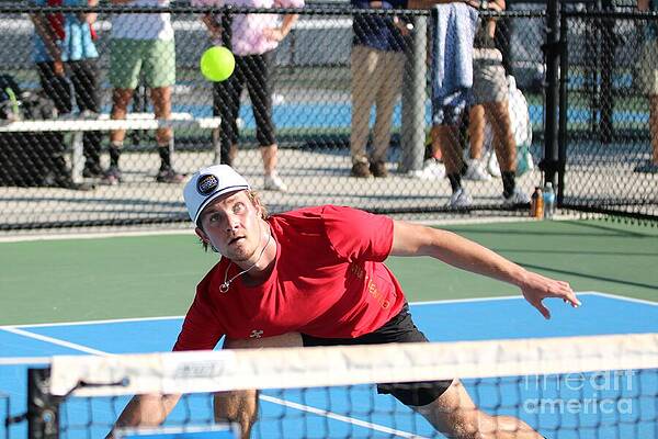 Intense Pickleball Match Wall Art