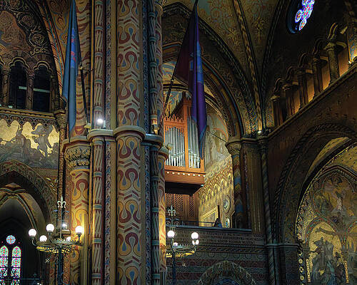 Architecture Photograph - Interior Saint Stephen Basilica, Budapest by Robert Niemeier