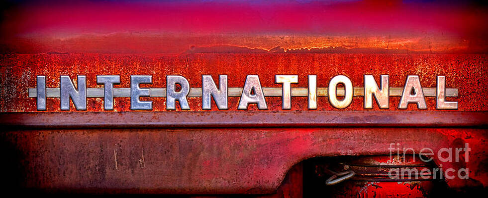 Vintage International Truck Emblem Photograph