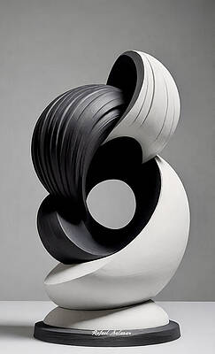 Wall Art featuring the ai art Interplay Of Contrasts by Rafael Salazar