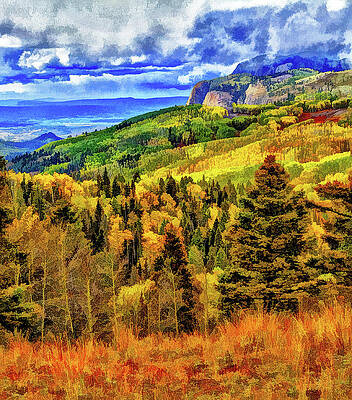 Sky Wall Art featuring the photograph Into The Clouds-Digital Art by Steve Templeton