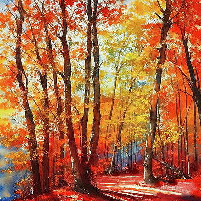 Autumn Forest by Rick Perkins