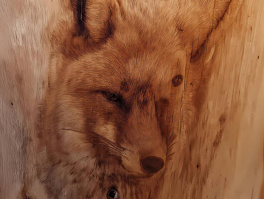 Intricate Fox Portrait Wall Art