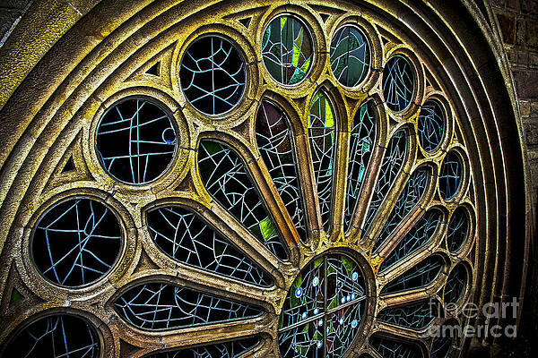 Vibrant Photograph - Intricate Rose Window by Stefano Senise