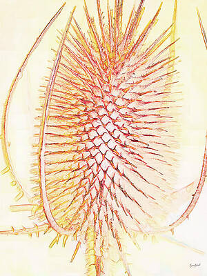 Intricate Botanical Close-Up Digital Art