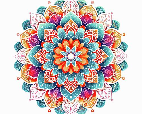 Design Wall Art featuring the digital art Intricate_mandala_pattern_No 5 by Andre Petrov