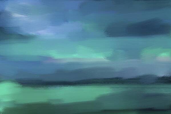 Abstract Wall Art featuring the painting Northern Drift by Sonja Kraft