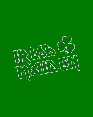 Day Digital Art - Irish Maiden Retro by Flippin Sweet Gear