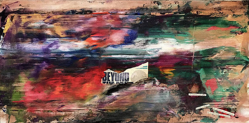 Abstract Wall Art featuring the painting Iron Equation '74 by Rodney Frederickson