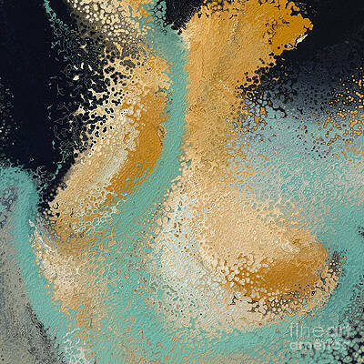 Green Wall Art featuring the painting Isaiah 41 13. Fear Not, Bible Verse Christian Inspiration Scripture Wall Art by Mark Lawrence