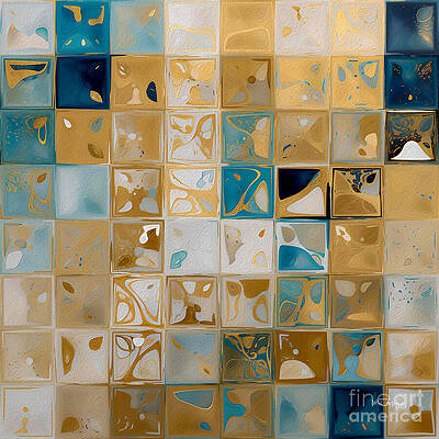 Wall Art featuring the painting Isaiah 64 8. The Potters Mosaic. Abstract Christian Wall Art by Mark Lawrence