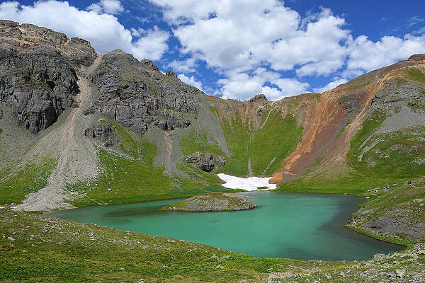 Wall Art featuring the photograph Island Lake Overlook by Sunniye Buesing