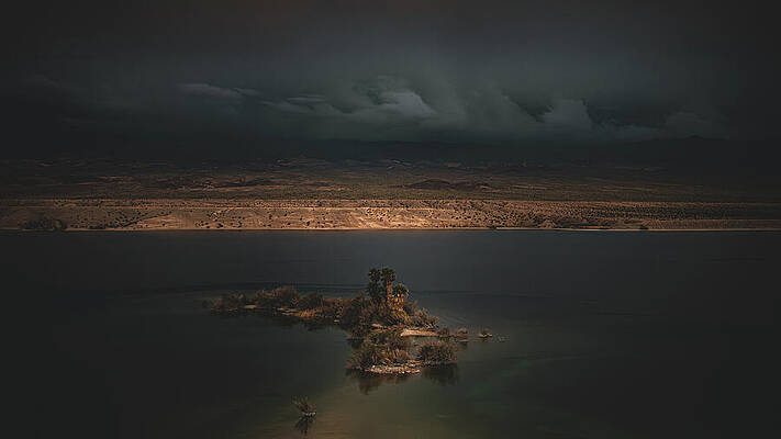 Lake Wall Art featuring the photograph Islands In The Storm No. 2 by Matt Halvorson
