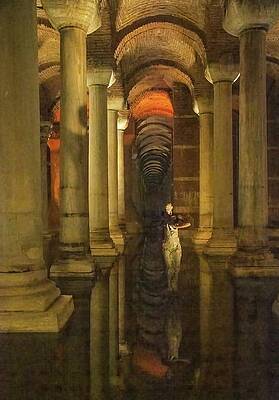 Wall Art featuring the photograph Istanbul Basilica Cistern by Rebecca Herranen