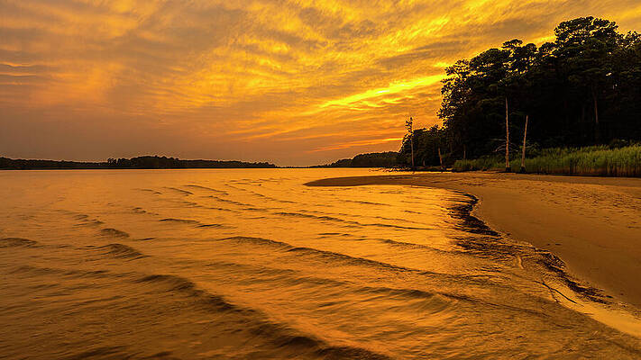 Sunset Photograph - It Comes In Waves by David Fountain