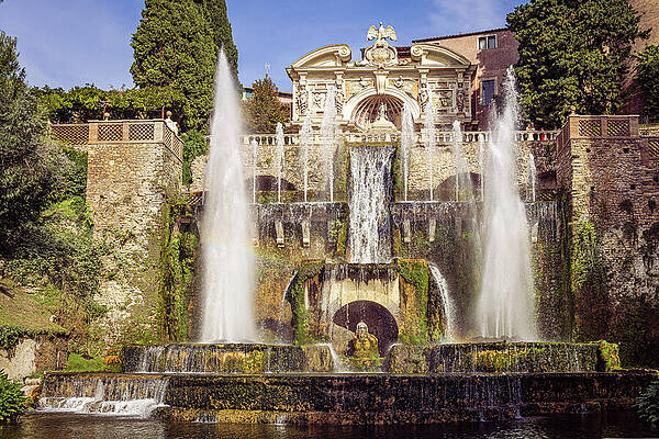 Tree Wall Art featuring the photograph Italy - Tivoli - Villa D'Este Garden by Robert Niemeier