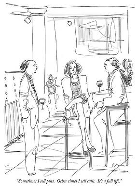 Money Wall Art featuring the drawing It's A Full Life by Richard Cline