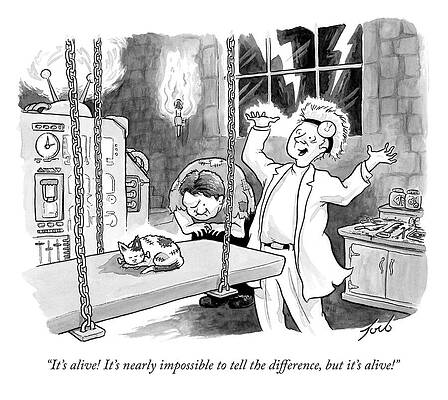 Lightning Drawing - It's Alive by Tom Toro