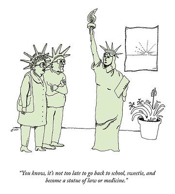 Statue of Liberty Cartoon Scene Drawing