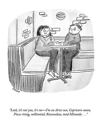 Break Wall Art featuring the drawing It's Not You by Sarah Kempa