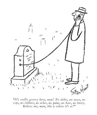 Pain Drawing - It's Really Groovy Here by Stan Hunt