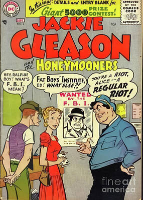 Jackie Gleason Wall Art featuring the digital art Jackie Gleason And The Honeymooners Vol 1 #2 by Antonios Valamontes