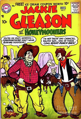 Jackie Gleason Wall Art featuring the digital art Jackie Gleason And The Honeymooners Vol 1 #9 by Antonios Valamontes