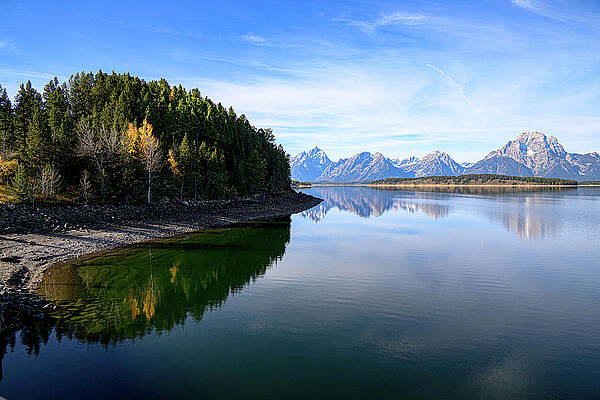 Wall Art featuring the photograph Jackson Lake Ripples by William D Briscoe