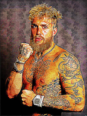 Digital Art - Boxing Day, JAKE PAUL by Gradify Creations