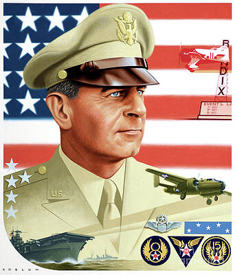 Portrait Painting - James Doolittle by Howard Koslow