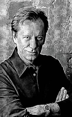 Black And White Digital Art - James Woods Says His House Survived LA Wildfires BW by Gradify Creations