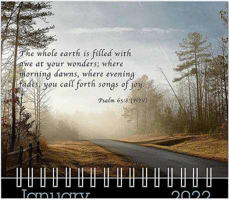 Inspirational Photograph - January 2022 Inspirational Calendar Preview by Joni Eskridge