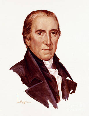 Portrait Painting - Jared Ingersoll - Signers Of The U.S. Constitution by Lyle Tayson