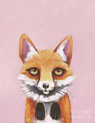 Nature Painting - Jax The Fox by Lucia Stewart