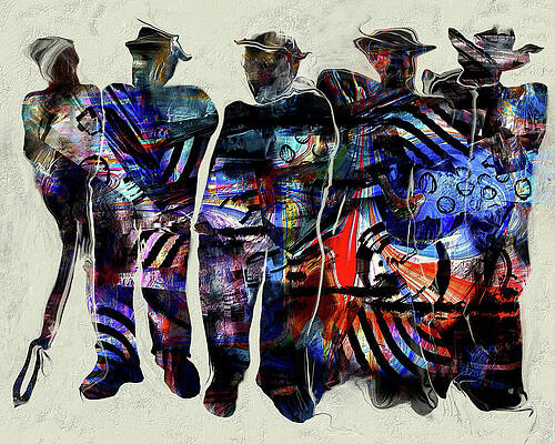 Colorful Wall Art featuring the digital art Jazz Light by Marina Flournoy