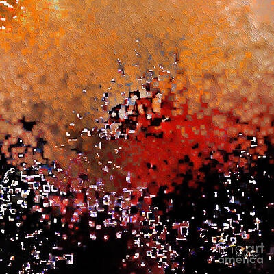 Abstract Pixelated Explosion Wall Art