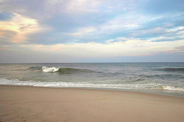Summer Wall Art featuring the photograph Jersey Shore Cloudy Summer Evening by Matthew DeGrushe