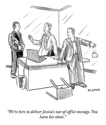 Jessica's Out-of-Office Message Drawing